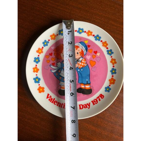 Vintage Raggedy Ann & Andy Valentines 1978 SCHMID Porcelain Collector's Plate! - Picture 6 of 7